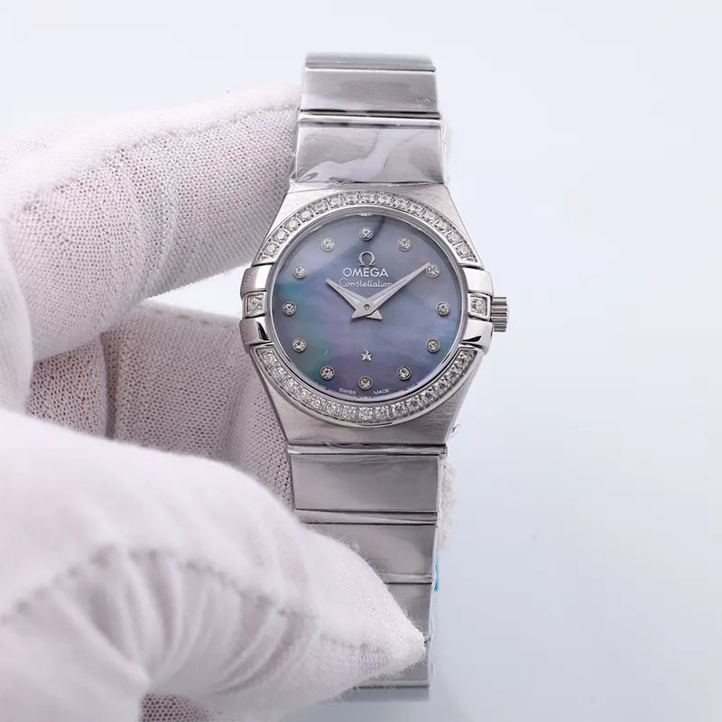 Omega Diamond Grey Mother Pearl