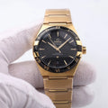 constellation Omega Gold Black Dial