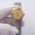 Omega Champagne Dial Steel Gold