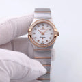 Omega Diamond Rose Gold Ladies Watch