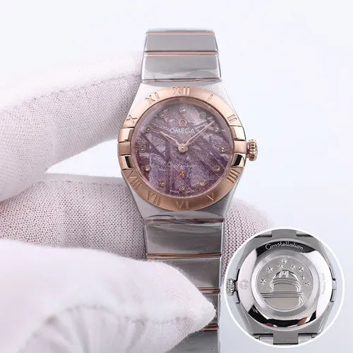 Omega Lavender Diamond Rose Gold
