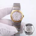 Omega Diamond Steel Gold Ladies Watch