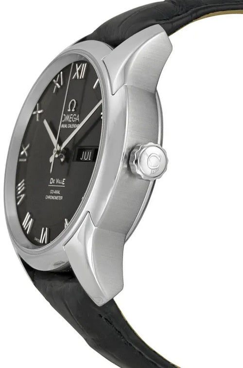annual Omega De Ville Black Leather - Hình 2