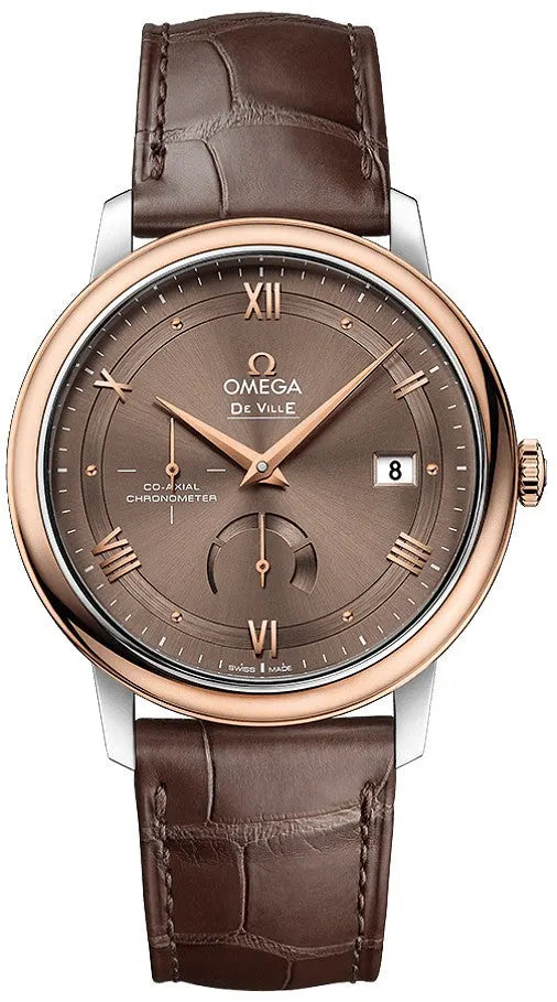 Omega Brown Leather Rose Gold