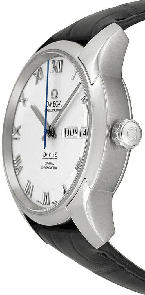 black Omega De Ville Silver Dial - Hình 2