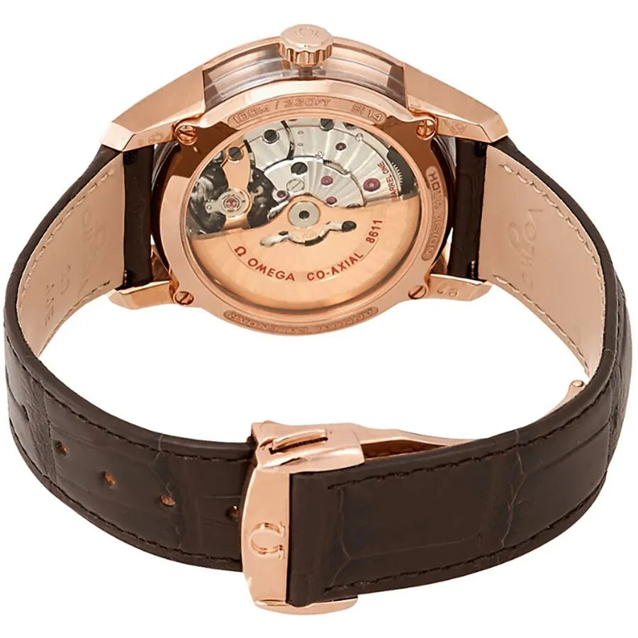 Omega Rose Gold Calendar Watch - Hình 2