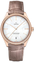 de ville Omega Rose Gold Diamond Bezel