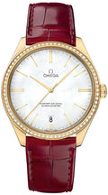 Omega Gold Diamond Burgundy