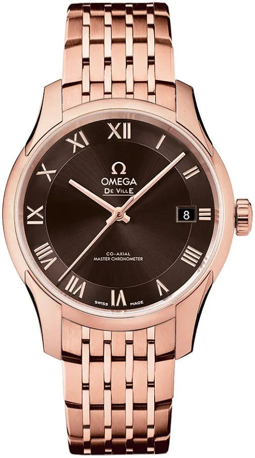 Omega Brown Rose Gold Steel