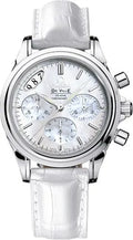 Omega White Leather Chronograph