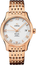 de Omega Rose Gold White Dial