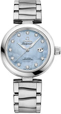 Omega Ladymatic Blue Mother of Pearl Diamond Steel