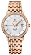 Omega Rose Gold Diamond Bezel de