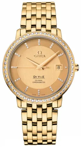 Omega Gold Diamond Bezel de