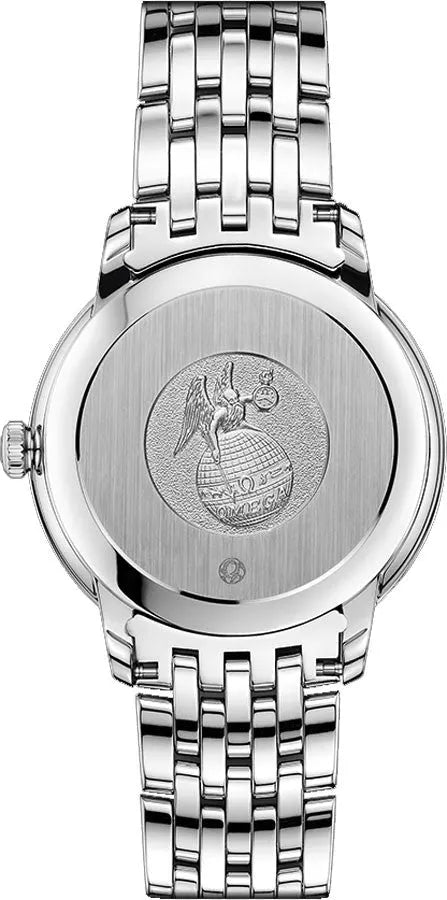 Omega Silver Dial Diamond Watch - Hình 2