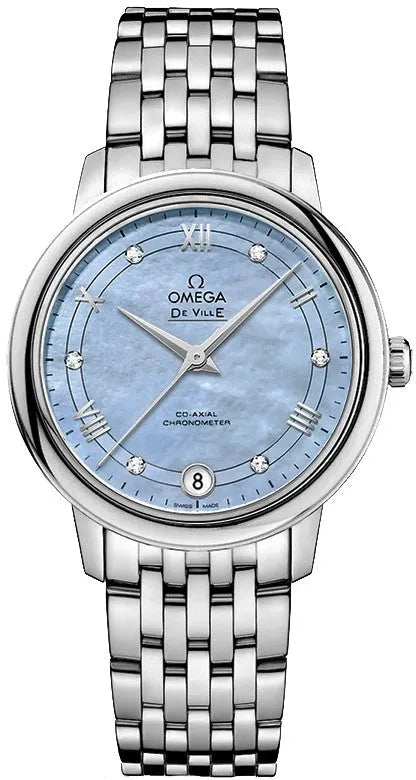 Omega Light Blue Diamond Dial