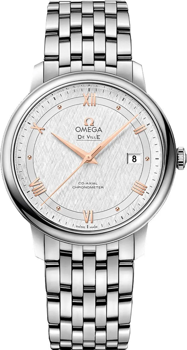 Omega Silver Roman Numeral Watch