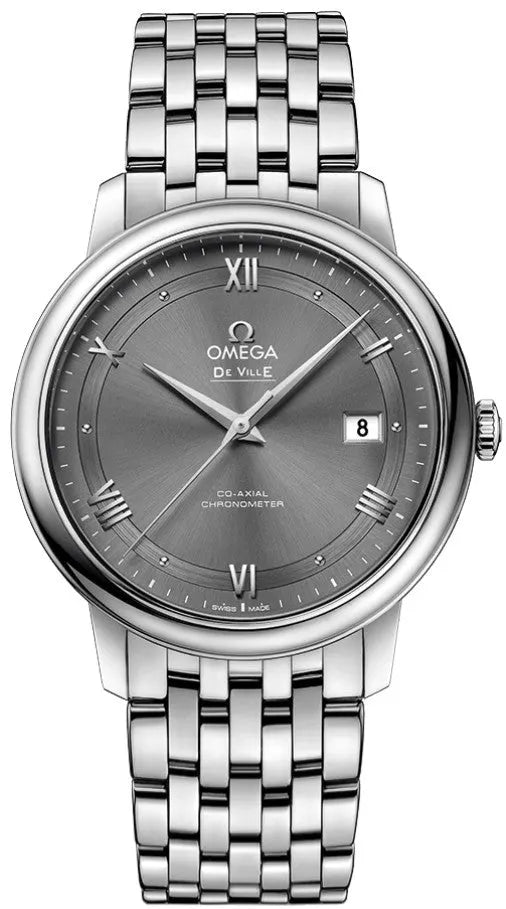 Omega Grey Dial Steel Watch