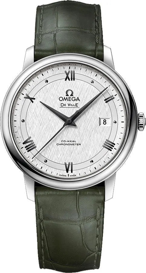 Omega De Ville Green Leather