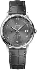 Omega Grey Dial Leather Watch