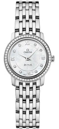 Omega Diamond Bezel Steel Mother of Pearl