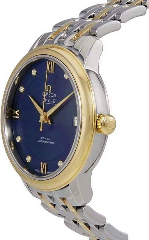 de Omega Blue Diamond Two-Tone