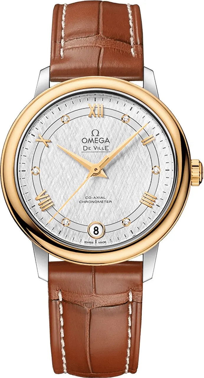Omega Gold Bezel Leather