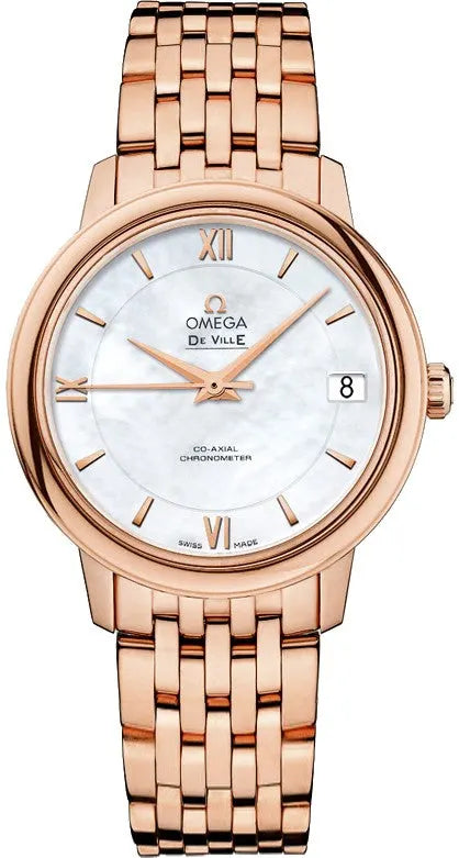 Omega Rose Gold Pearl De Ville