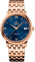 Omega Blue Dial Rose Gold de