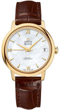 Omega De Ville Gold Brown Leather
