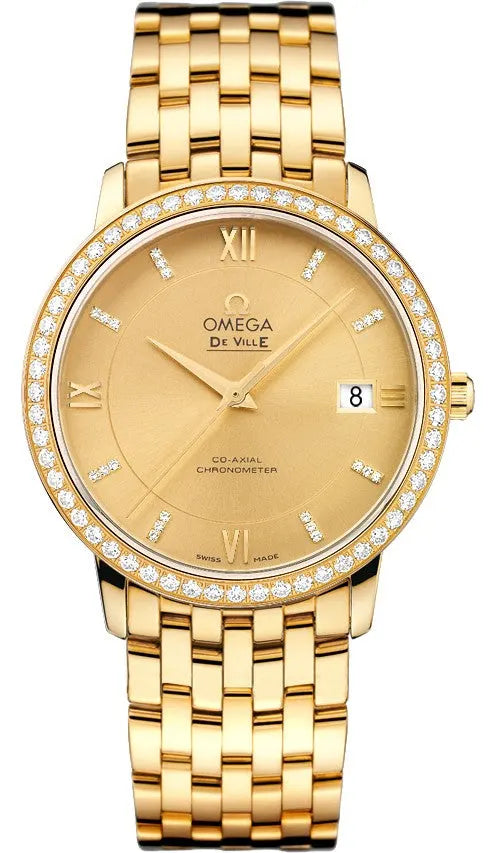 Omega Gold Diamond Bezel