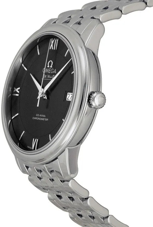 co Omega De Ville Black Dial Steel - Hình 2
