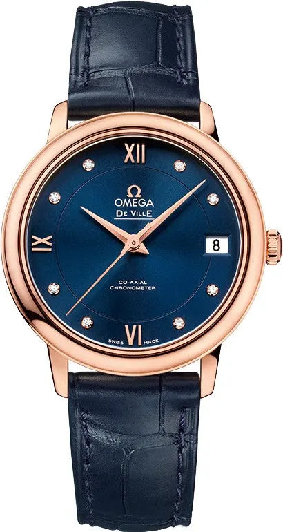 Omega Blue Diamond Rose Gold
