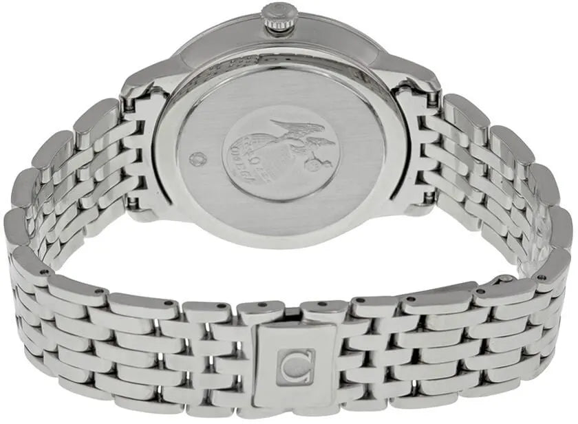 Omega Floral Diamond Steel Watch - Hình 3