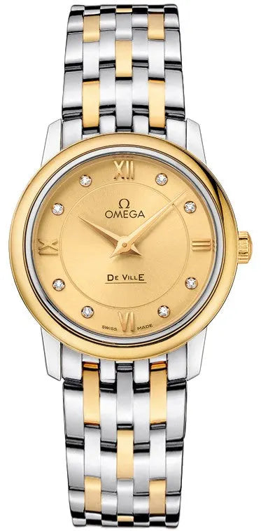 Omega Gold Diamond Two-Tone Steel