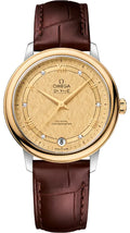 Omega De Ville Gold Champagne Diamond Leather