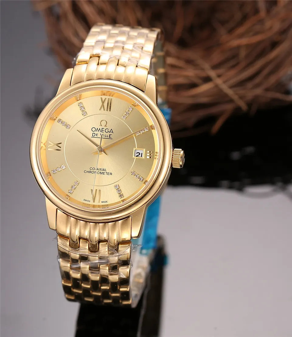Omega Gold Diamond Dial - Hình 2