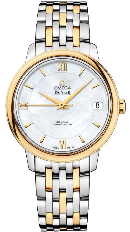Omega De Ville Gold Bezel Mother of Pearl
