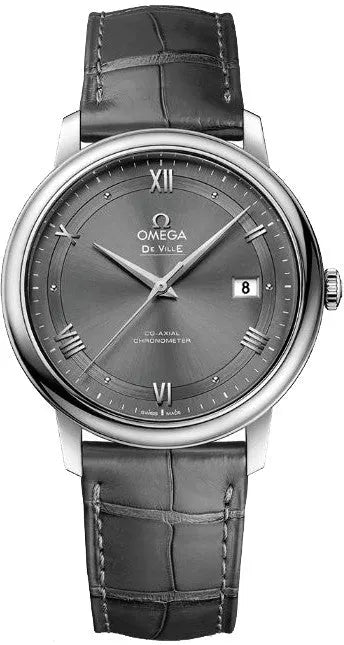 Omega De Ville Grey Dial Leather