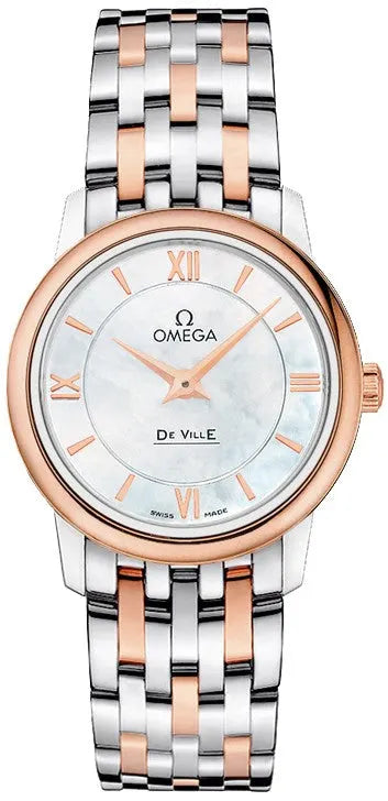 Omega Pearl Rose Gold Watch