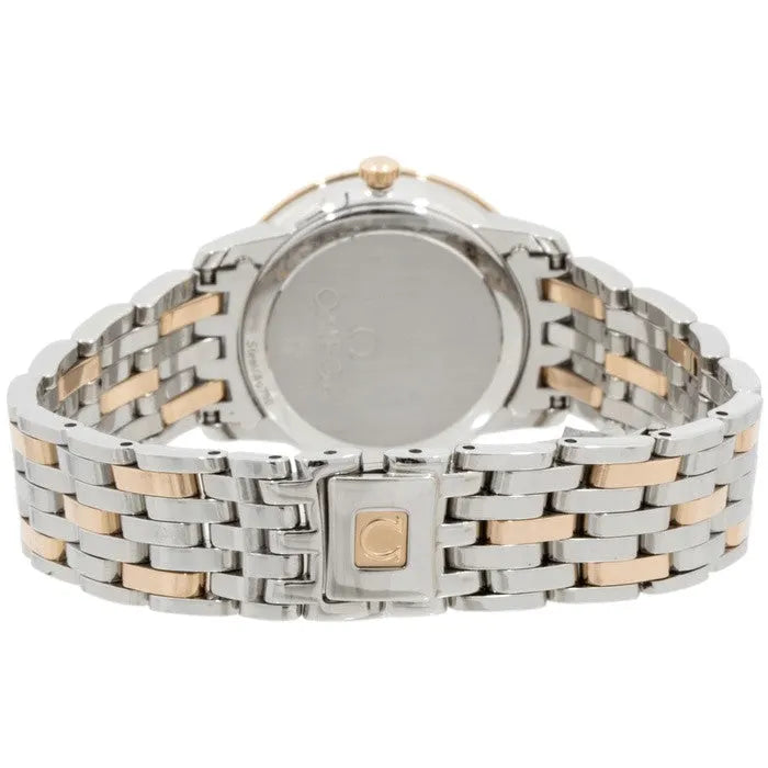 Omega Pearl Rose Gold Watch - Hình 4
