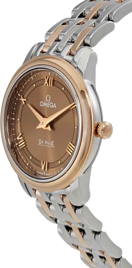 de ville Omega Brown Dial Rose Gold - Hình 2