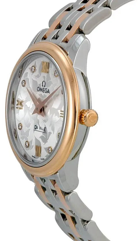 Omega Floral Dial Rose Gold - Hình 2