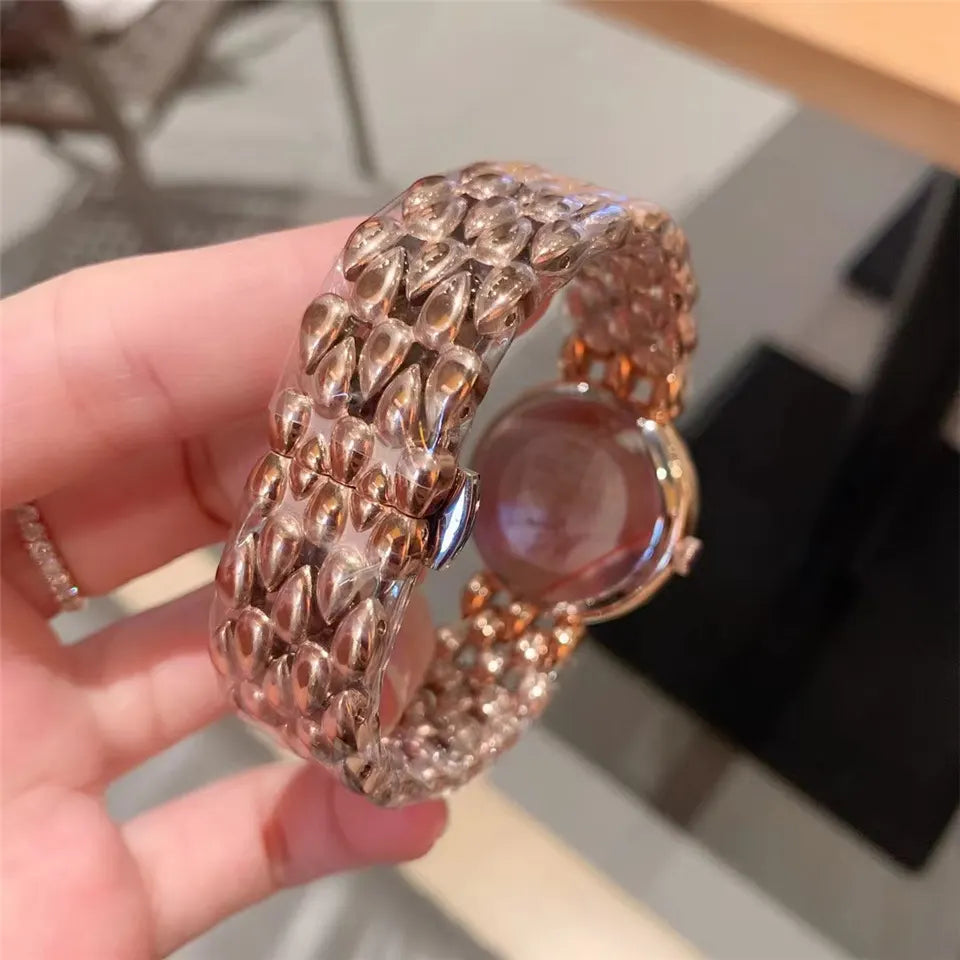 de Omega Rose Gold Diamond Bezel - Hình 3