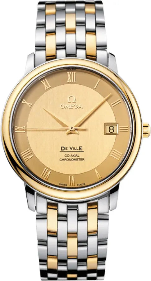 de Omega Gold Dial Steel