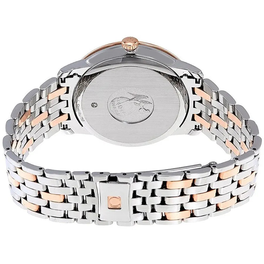 Omega Rose Gold Silver Dial - Hình 3
