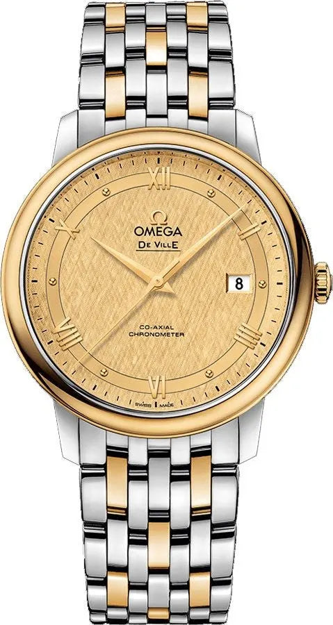 de Omega Gold Dial Two-Tone