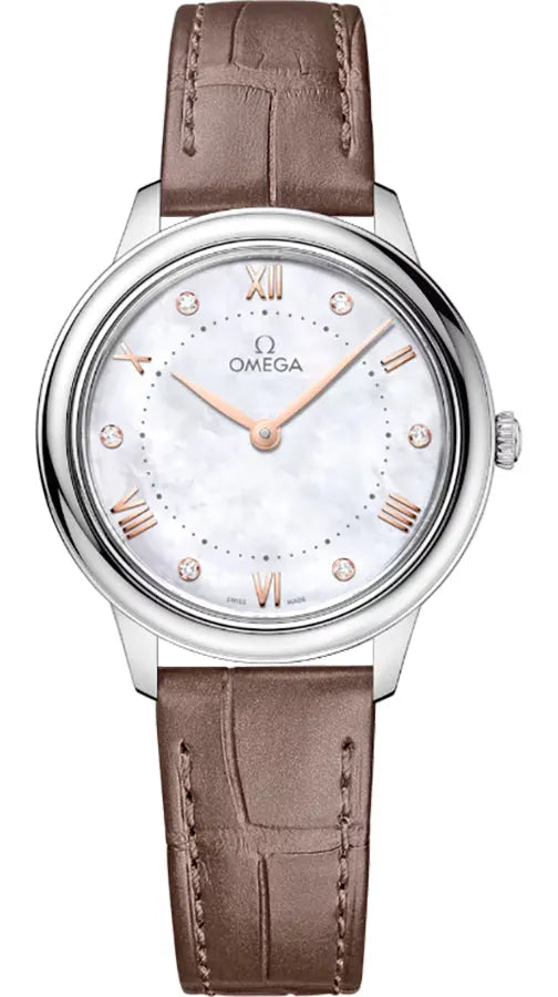 Omega De Ville Mother of Pearl Leather