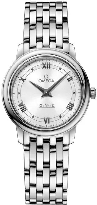 steel bracelet Omega De Ville Silver Dial