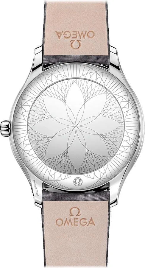 Omega Diamond Bezel Grey Strap - Hình 2